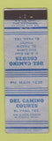 Matchbook Cover - Del Camino Courts Motel El Paso TX