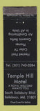 Matchbook Cover - Temple Hill Motel Salisbury MD