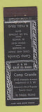Matchbook Cover - Camp Grande Tourist Court El Paso TX