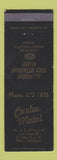 Matchbook Cover - Curlee Motel Peru IN