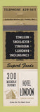 Matchbook Cover - Hotel London ON