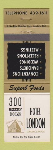 Matchbook Cover - Hotel London ON
