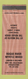 Matchbook Cover - Rogue River Myrtle Wood Gold Beach OR