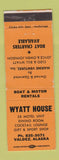 Matchbook Cover - Wyatt House Valdez AK WEAR