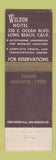 Matchbook Cover - Wilton Hotel Long Beach CA