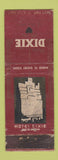 Matchbook Cover - Dixie HOTel New York City  WEAR