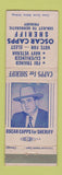 Matchbook Cover - Oscar Capps Sheriff Election