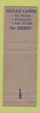 Matchbook Cover - Oscar Capps Sheriff Election