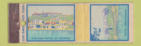 Matchbook Cover - Hotel St George Hotel Bermudiana Bermuda
