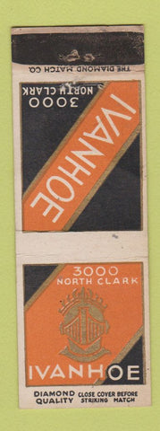 Matchbook Cover - Ivanoe Hotel Chicago IL WEAR DQ