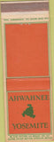 Matchbook Cover - Ahwahnee Yosemite National Park