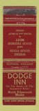 Matchbook Cover - Dodge Inn North Edgecomb ME