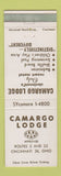 Matchbook Cover - Camargo Lodge Cincinnati OH