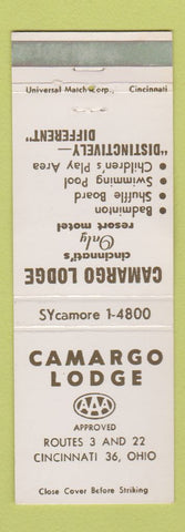Matchbook Cover - Camargo Lodge Cincinnati OH