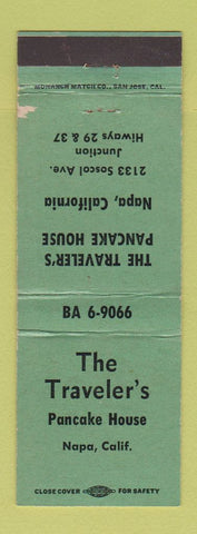Matchbook Cover - Traveler's Pancake House Napa CA WEAR