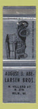 Matchbook Cover - August J Abe Laren Bros Milwaukee WI