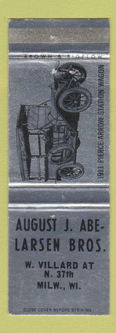 Matchbook Cover - August J Abe Laren Bros Milwaukee WI