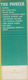 Matchbook Cover - Pioneer on Kn Ni Island Oshkosh WI