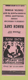 Matchbook Cover - Ranch Cafe Evanston WY Chinese