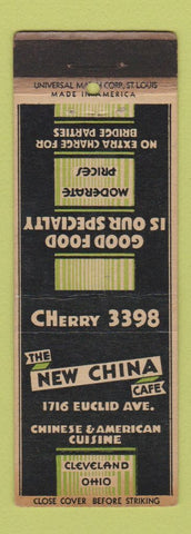 Matchbook Cover - New China Cafe Chinese Cleveland OH WEAR