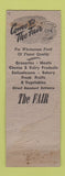 Matchbook Cover - Fair Store Chicago Oak Park IL WEAR
