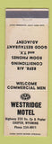 Matchbook Cover - Westridge Motel Casper WY
