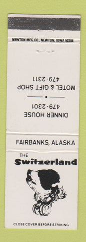 Matchbook Cover - The Switzerland Motel Restaurant Fairbanks AK