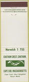 Matchbook Cover - Chatham Crest Cap Cod MA resort motel