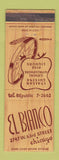 Matchbook Cover - El Bianco Italian Restaurant Chicago IL