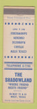 Matchbook Cover - The Shadowland West TX
