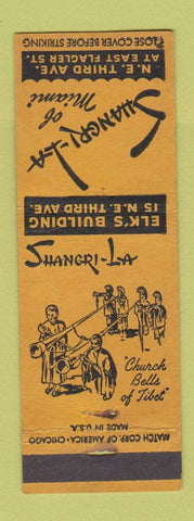 Matchbook Cover - Shangri La Restaurant  Miami FL