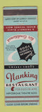 Matchbook Cover - Nanking Restaurant Chinese Cleveland OH