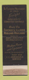 Matchbook Cover - Chicago & Illinois Midland Railroad