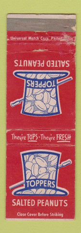 Matchbook Cover - Topper sSalted Peanuts WORN
