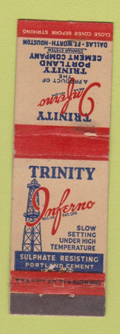 Matchbook Cover - Trinity Portland Cement Dallas Fort Worth Houston TX WEAR