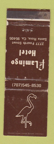 Matchbook Cover - Flamingo Hotel Santa Rosa CA WORN