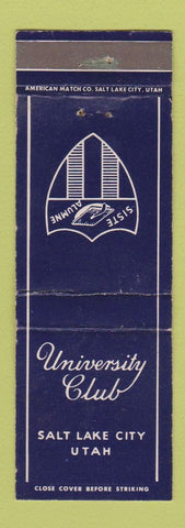 Matchbook Cover - University Club Salt Lake City UT
