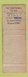 Matchbook Cover - Gino's Restaurant Ponca City OK WORN
