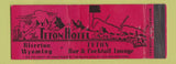 Matchbook Cover - Teton Hotel Riverton WY Full Length