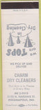 Matchbook Cover - Charm Dry Cleaners Indianapolis IN SAMPLE spinning tops