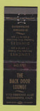 Matchbook Cover - Back Door Lounge Sacramento CA