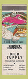 Matchbook Cover - Bilo Plumbing Supply Montgomery Danville Lock Haven PA