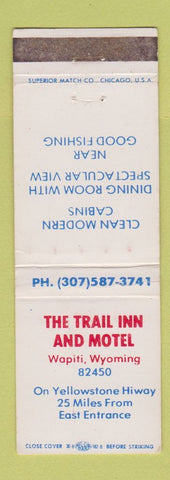 Matchbook Cover - Trail Inn and Motel Wapiti WY WEAR