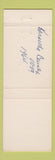 Matchbook Cover - Jack Gregory Committeeman Election Malden WV