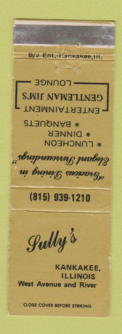 Matchbook Cover - Sully's Restaurant Kankakee IL WEAR