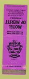 Matchbook Cover - Motel of Meritt Myrtle Creek OR WEAR