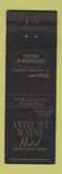 Matchbook Cover - Anthony Wayne Hotel Waynesboro PA WEAR
