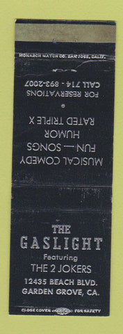 Matchbook Cover - The Gaslight Garden Grove CA WEAR