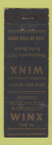 Matchbook Cover - WINX Radio Washington DC WEAR