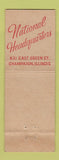 Matchbook Cover - Tau Kappa Epsilon Fraternity Champaign IL